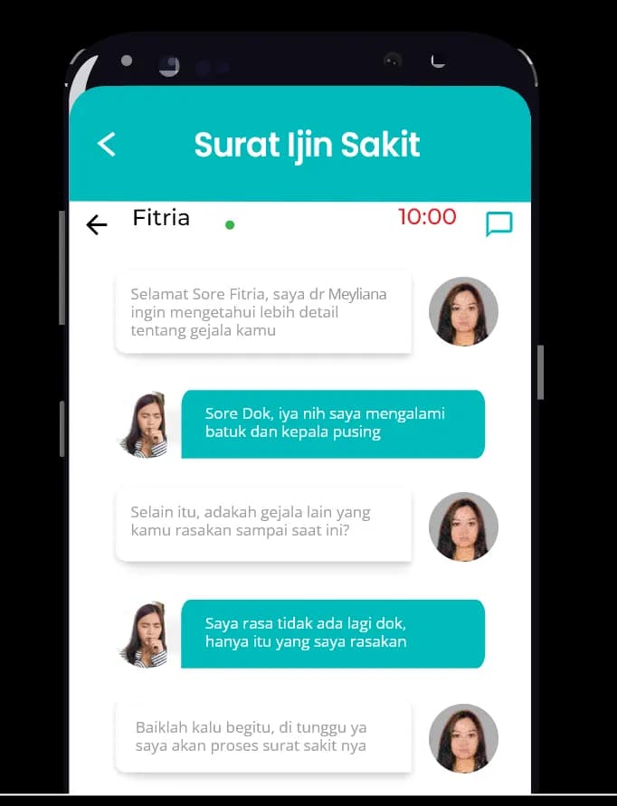 konsultasi dokter surat sakit